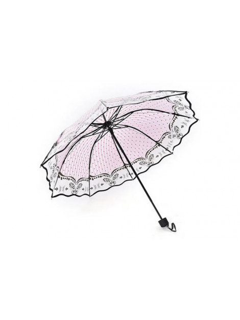 Parapluie Rose et Transparent
