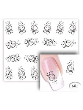 Stickers 601 nail art ongle décoration ornement fleur volutes