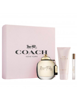 Coffret coach parfum femme original cadeau pas cher discount energique parfum lait corps vaporisateur poivre rose gardenia
