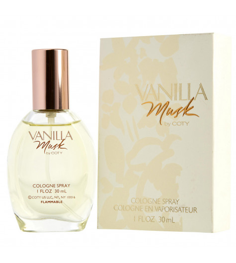 Vanilla Musk de Coty  parfum femme original pas cher discount cadeau vanille cedre floral